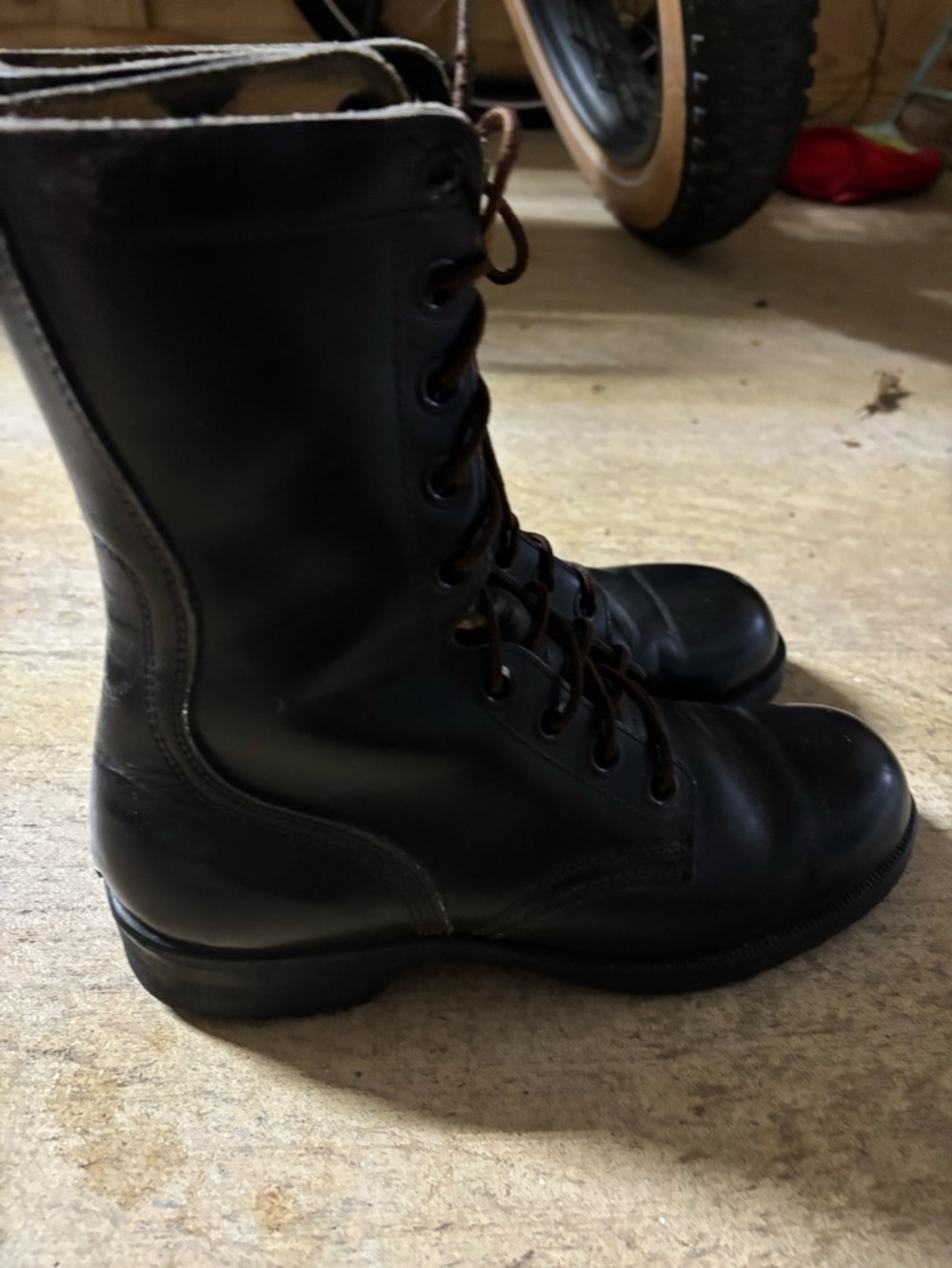 Vintage Ro-Search military Leather Lace-Up Combat Boots 4.5M /6.5W - Picture 2 of 10